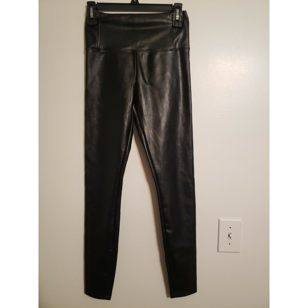 Wonderly Faux Leather Leggings for Women, Size S - Black